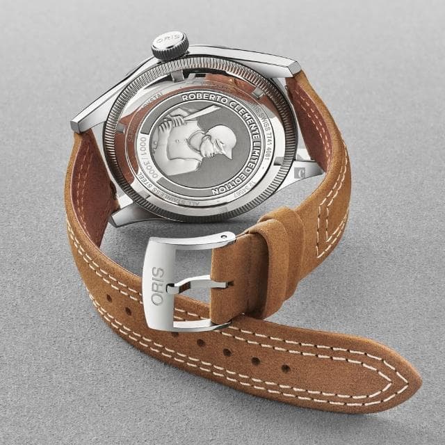 【ORIS 豪利時】棒球傳奇 羅伯托·克萊門特 Roberto Clemente限量腕錶 送禮 禮物 推薦(0175477414081-Set)