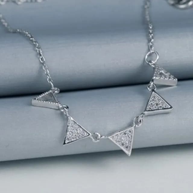 【米蘭精品】現貨+預購 925純銀項鍊鑲鑽吊墜(韓版時尚簡潔亮眼母親節情人節生日聖誕節禮物女飾品73fy64)