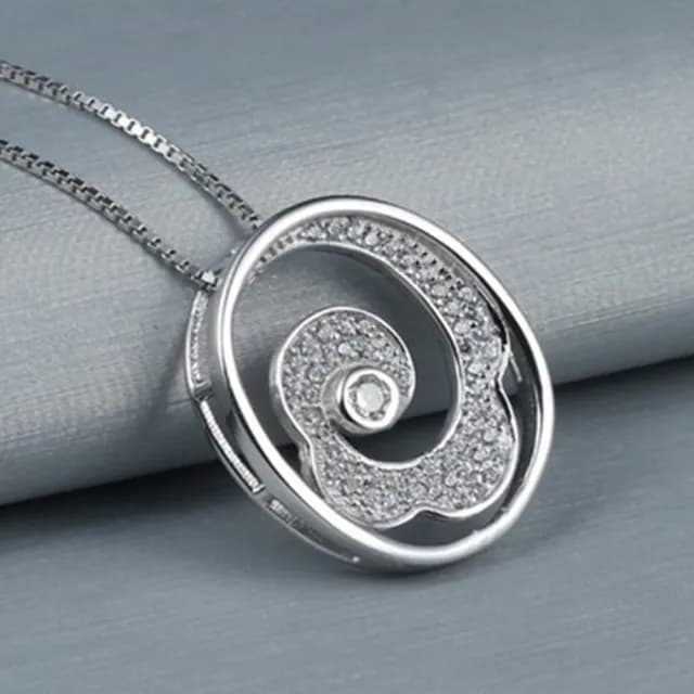 【米蘭精品】現貨+預購 925純銀項鍊鑲鑽吊墜(韓版時尚耀眼迷人母親節情人節生日聖誕節禮物女飾品73fy68)