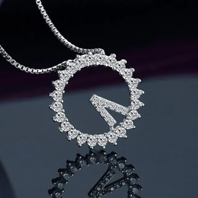 【米蘭精品】現貨+預購 925純銀項鍊鑲鑽吊墜(韓版時尚簡約耀眼母親節情人節生日聖誕節禮物女飾品73fy53)