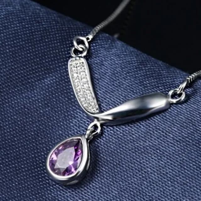 【米蘭精品】現貨+預購 925純銀項鍊鑲鑽吊墜(時尚簡約精緻有型母親節情人節生日聖誕節禮物女飾品73fy70)
