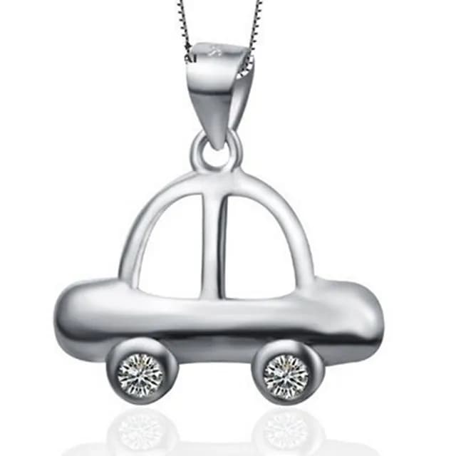 【米蘭精品】現貨+預購 925純銀項鍊鑲鑽吊墜(經典個性獨特大方母親節情人節生日聖誕節禮物女飾品73fy52)