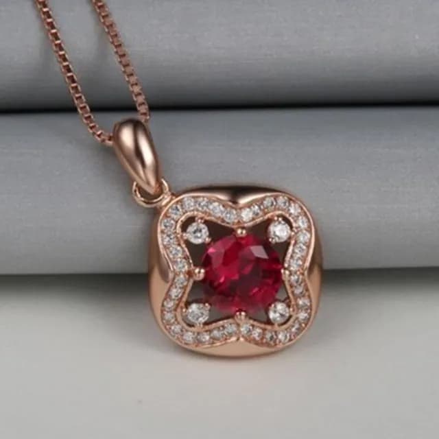 【米蘭精品】現貨+預購 玫瑰金純銀項鍊鑲鑽吊墜(氣質時尚精緻迷人母親節情人節生日聖誕節禮物女飾品73fy61)