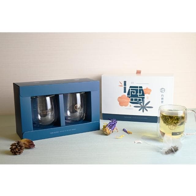 【Funbodhi 方菩提】盛-雙層玻璃對杯 雙層隔熱有柄玻璃杯(玻璃杯禮盒 生日禮物)
