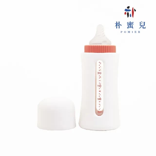 【韓國JOHANSON】溫暖安心玻璃奶瓶240ML(高品質玻璃奶瓶 可替換其他寬口徑奶嘴 保溫 防摔破)
