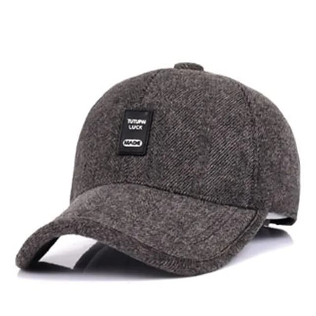 【米蘭精品】現貨+預購 棒球帽保暖毛呢帽(秋冬中老年人戶外防寒男護耳帽情人節生日聖誕節交換禮物3色73pi3)