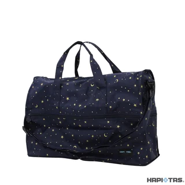 【HAPI+TAS】情人節禮物 七夕 日本原廠授權 小摺疊旅行袋 星空藍(H0002/旅行袋/ 摺疊收納袋/購物)