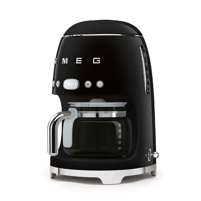 【SMEG】義大利濾滴式咖啡機-耀岩黑(DCF02BLUS)