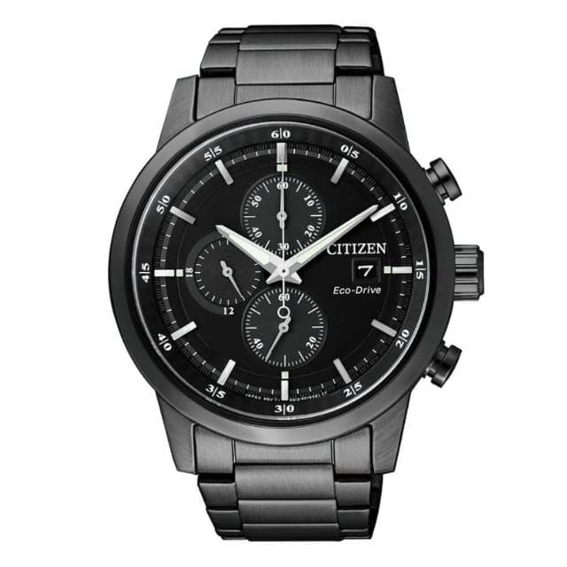 【CITIZEN 星辰】Chronograph系列 型男必備 光動能三眼計時腕錶 母親節 禮物 推薦(CA0615-59E)