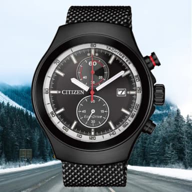 【CITIZEN 星辰】Chronograph系列 型男必備 光動能三眼計時腕錶 畢業禮物 送禮 推薦(CA7015-82E)