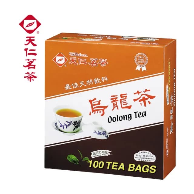 【天仁茗茶】鋁箔防潮包茶包2gx100包任選4件組(綠茶/烏龍茶/阿薩姆紅茶/茉莉綠茶/香片茶)