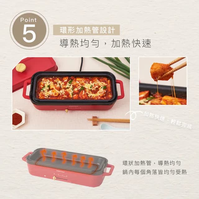 【MATRIC 松木】多功能電烤盤MM-PG2152C(日本品牌/章魚燒烤盤/章魚燒機/多功能電烤盤//中秋烤肉)