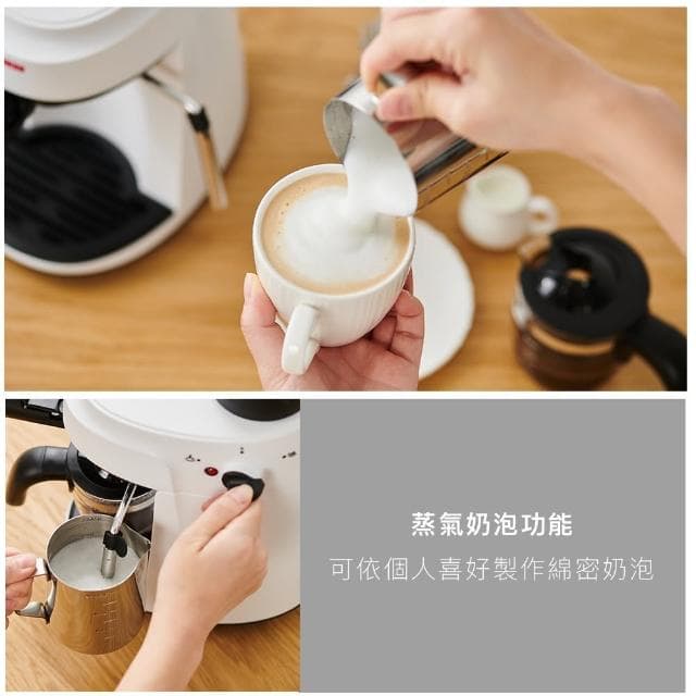 【Telefunken德律風根】義式濃縮咖啡機LT-CM2049(拿鐵/卡布奇諾/Espresso)