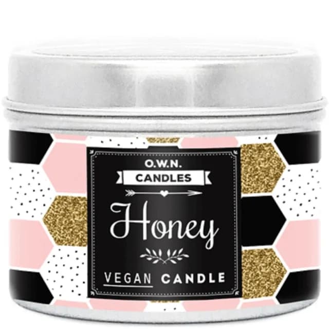 【O.W.N. 對環境友善的蠟燭】旅行蠟燭 Honey 蜂蜜 90G(精油、香氛蠟燭、玫瑰)