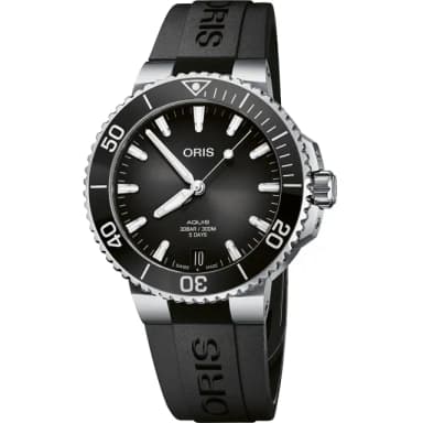 【ORIS 豪利時】Aquis 五日鍊全新自製機芯 Calibre 400 潛水錶 送禮 禮物 推薦(0140077694154-0742274FC)