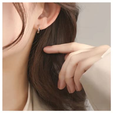 【HaNA 梨花】韓國不扎耳朵．睡覺不用摘扭花圈圈耳環(針式 耳環 耳飾 耳圈 耳釘)