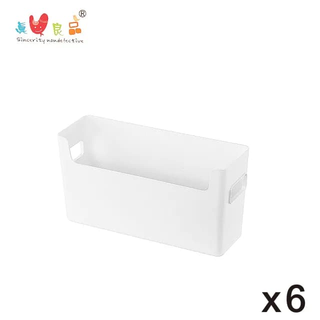 【KEYWAY 聯府】來可開放式置物盒1.6L-6入組(MIT台灣製 衣物/廚房/衛浴/文具/化妝保養品 收納整理盒)