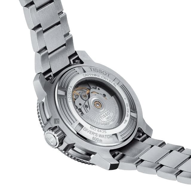 【TISSOT 天梭 官方授權】SEASTAR 2000 廣告款 海星系列 600米潛水機械錶 送禮 禮物 推薦(T1206071104100)