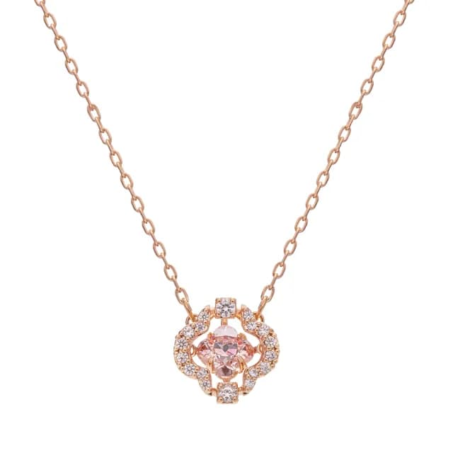 【SWAROVSKI 施華洛世奇】DANCE CLOVER 水晶項鍊(限 量 促 銷)
