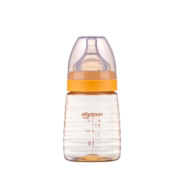 【sillymann】寬口徑母乳實感PPSU輕巧設計款蜂蜜奶瓶(160ml)