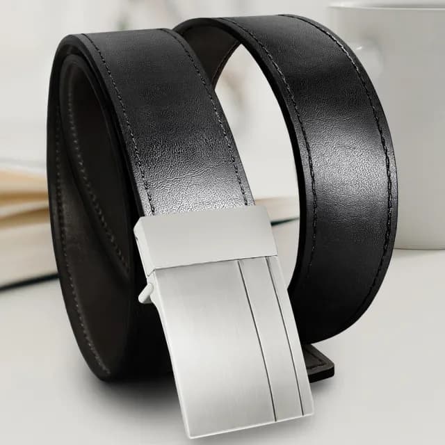 【CH-BELT 銓丞皮帶】父親節禮物 男士旋轉扣頭雙面帶身正式紳士皮帶腰帶(雙面用)