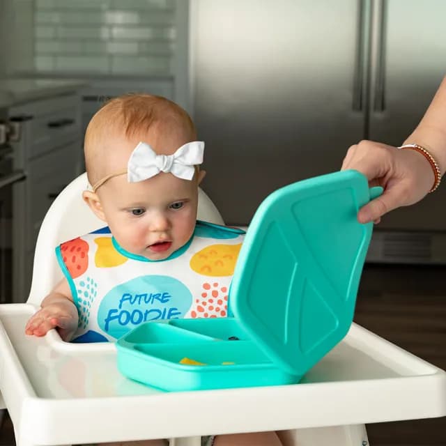 【Tiny Twinkle】美國 安心矽膠餐盤(多款可選/矽膠餐具/兒童餐具/學習餐具)