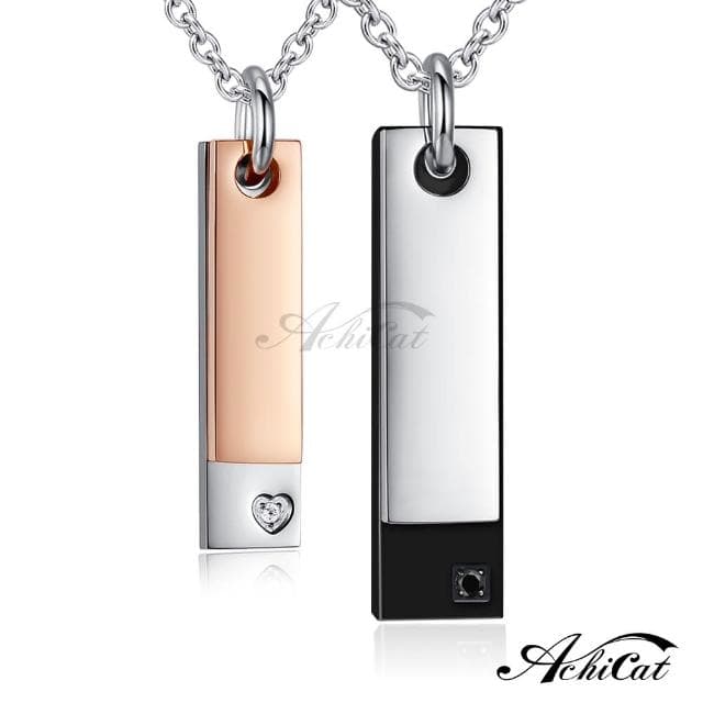 【AchiCat】情侶項鏈．對鍊．週年禮物(新年禮物．情人節禮物)