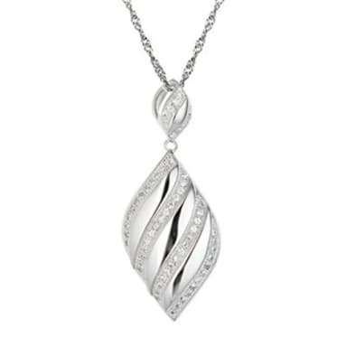【米蘭精品】現貨+預購 925純銀項鍊鑲鑽吊墜(經典流行時尚亮眼情人節生日聖誕節交換禮物女飾品73dk152)