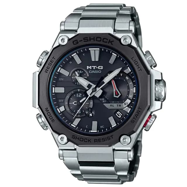 【CASIO 卡西歐】MT-G系列 碳纖維核心 藍牙多功能電波腕錶 七夕 情人節 禮物 送禮 推薦(MTG-B2000D-1A)