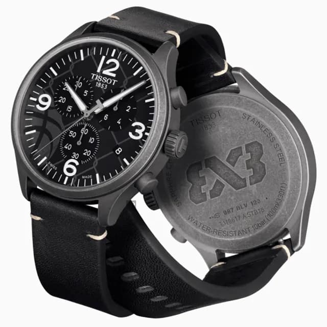 【TISSOT 天梭 官方授權】CHRONO XL 3X3 街頭籃球特別版手錶 男錶 禮物 推薦(T1166173606700)