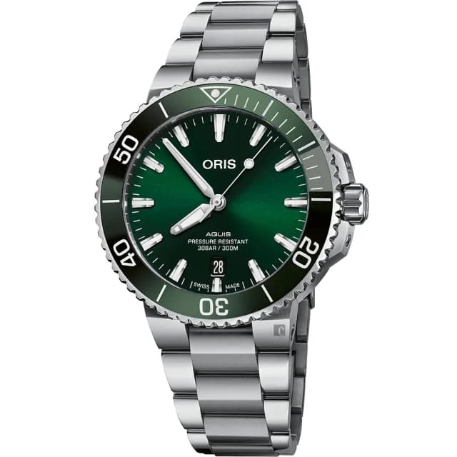 【ORIS 豪利時】Aquis 時間之海 300米潛水機械錶-41.5mm 禮物 送禮 推薦(0173377664157-0782205PEB)