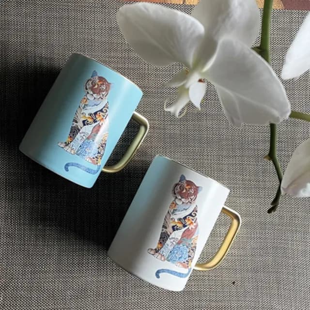 【TALES 神話言】水虎福杯-2色任選(文創 藝術 Chris 虎年 招財)