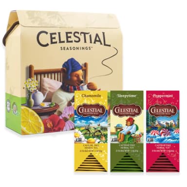 【Celestial 詩尚草本】獨立包禮盒(洋甘菊茶25入+薄荷茶25入+睡前茶25入)