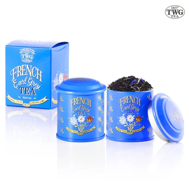 【TWG Tea】迷你茶罐雙入組 法式伯爵茶 20gx2罐(French Earl Grey;黑茶)