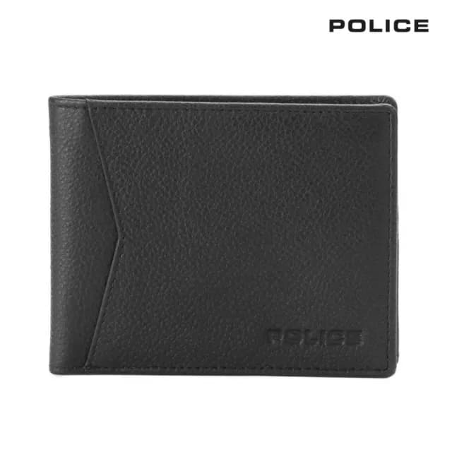 【POLICE】限量2折 頂級小牛皮8卡男用皮夾 全新專櫃展示品(瓦特系列 七夕情人節禮物 送禮 男夾)