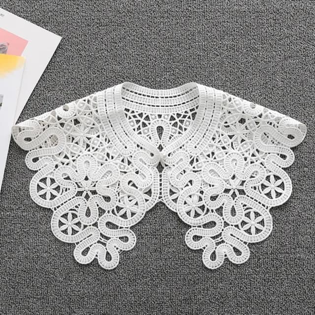 【米蘭精品】現貨+預購 假領子襯衫領片(蕾絲鏤空勾花披肩女裝配件情人節生日聖誕節交換禮物4款74ac9)