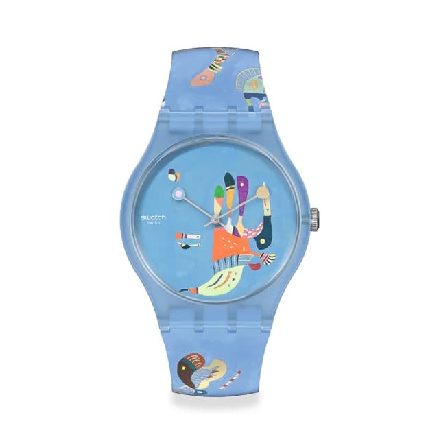 【SWATCH】BLUE SKY BY VASSILY KANDINSKY 經典手錶/男錶/女錶/瑞士製造 SUOZ342(41mm)