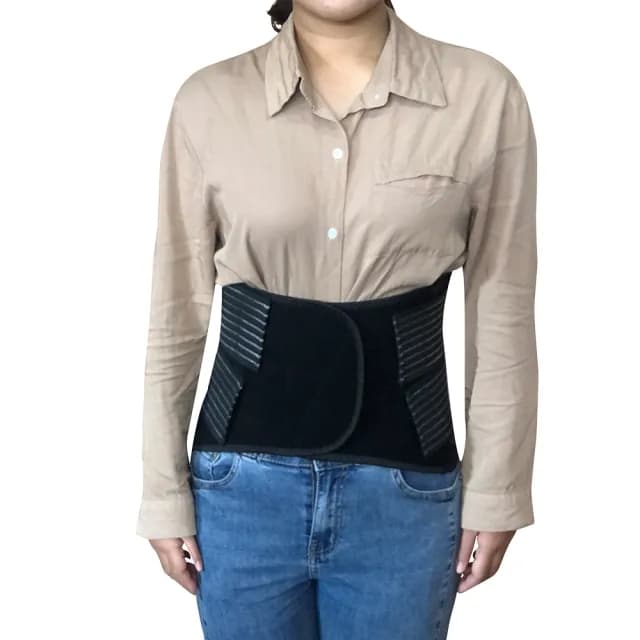 【Qi Mei 齊美】獨家六角網紗 可調式透氣舒適竹炭護腰1入組-台灣製(運動 護具 父親節禮物)