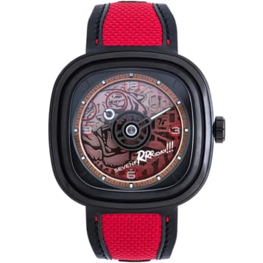 【SEVENFRIDAY】虎年限量版 自動上鍊機械錶-紅/45x45.6mm 送禮 禮物 推薦(T3/05)