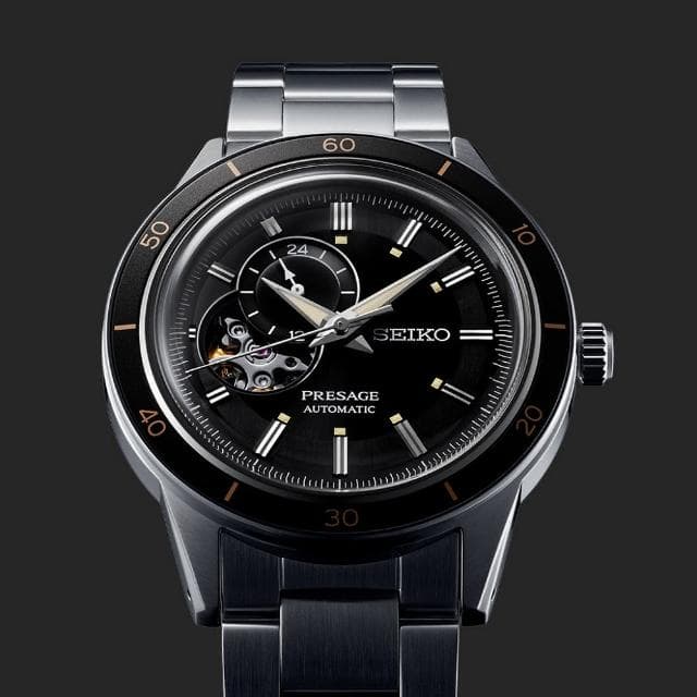 【SEIKO 精工】Presage Style60’s 復古風 開芯機械腕錶 母親節 禮物 推薦(SSA425J1/4R39-00Z0D)
