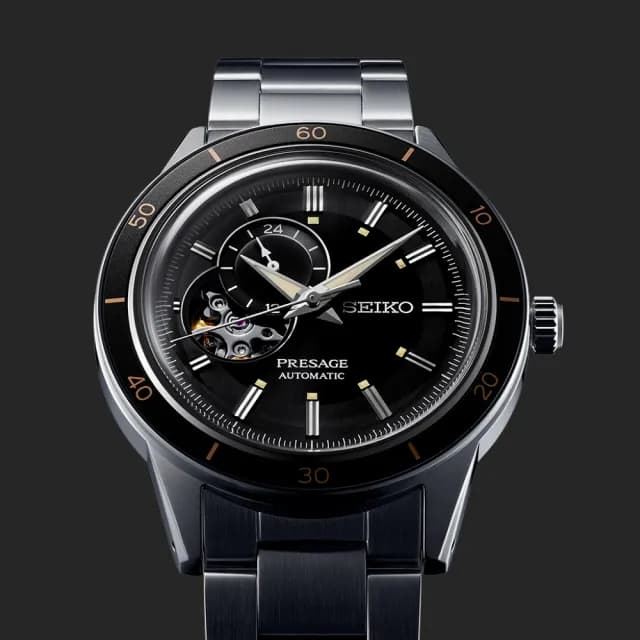【SEIKO 精工】Presage Style60’s 復古風 開芯機械腕錶 七夕 情人節 禮物 送禮 推薦(SSA425J1/4R39-00Z0D)