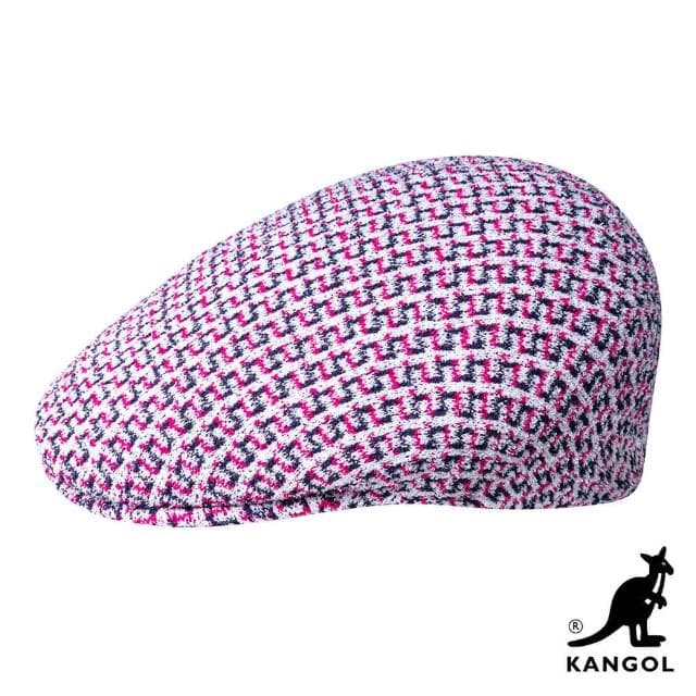 【KANGOL】母親節禮物 MAZE 鴨舌帽(白粉色)