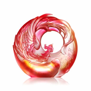 【琉璃工房 LIULI】朱雀！輝  入厝禮/轉任/感謝(送禮/琉璃/禮物/水晶/藝術品/禮贈/企業)