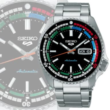 【SEIKO 精工】5 Sports 55周年 現代詮釋版 復刻機械錶 母親節 禮物推薦_SK028(SRPK13K1/4R36-15D0D)