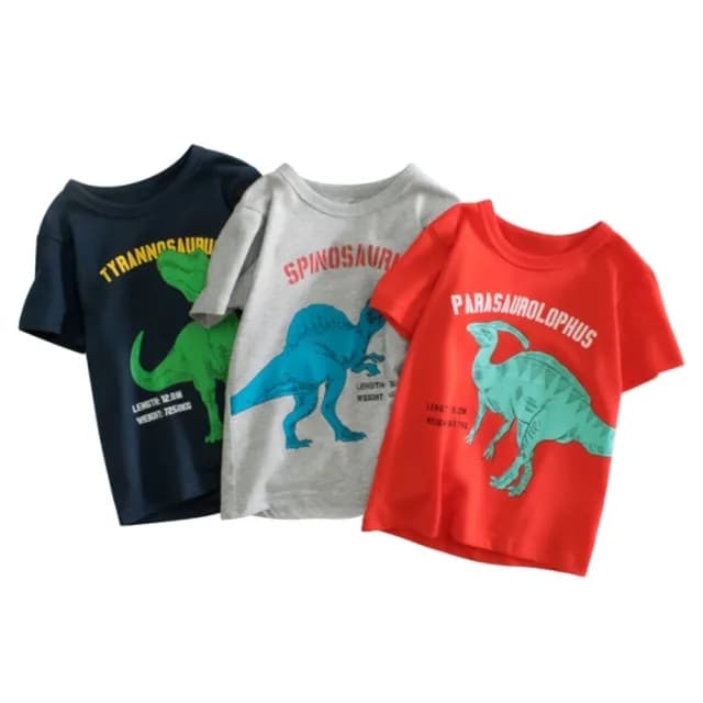 【橘魔法】恐龍圖鑑短袖上衣 (中性款 男童 兒童 童裝)