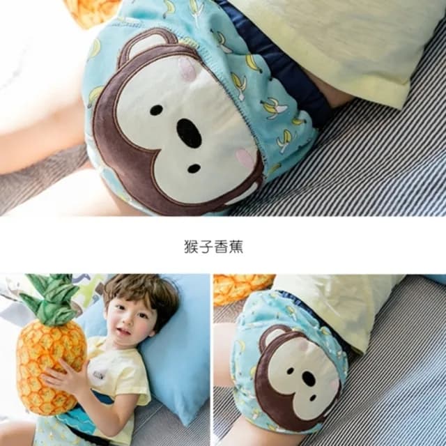 【橘魔法】厚6層動物滿印卡通防水學習褲(尿布褲 內褲 屁屁褲 戒尿布 小童 男童 女童 童裝)