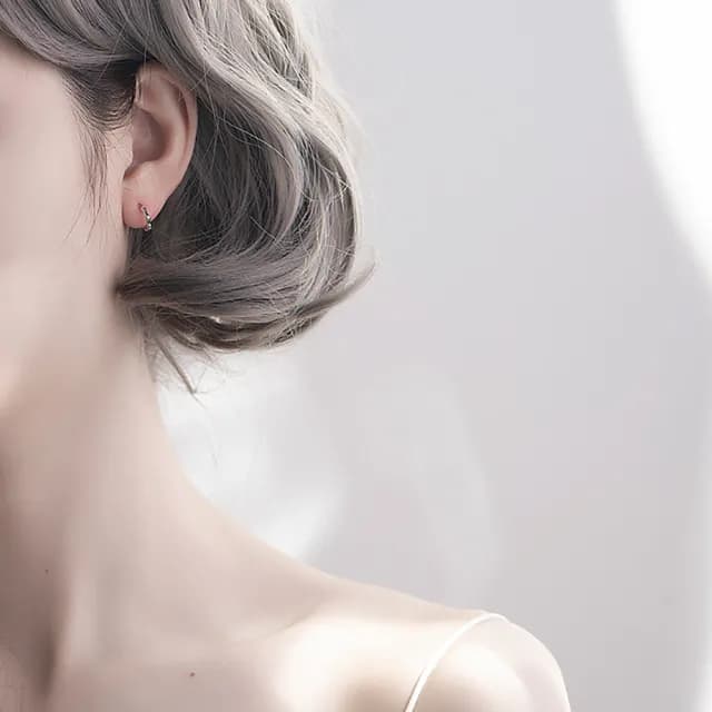 【Umi】浪漫時尚竹節造型耳環(日韓時尚潮流女飾品 銀色耳飾 耳針 耳墜 耳釘 生日 情人節 禮物)