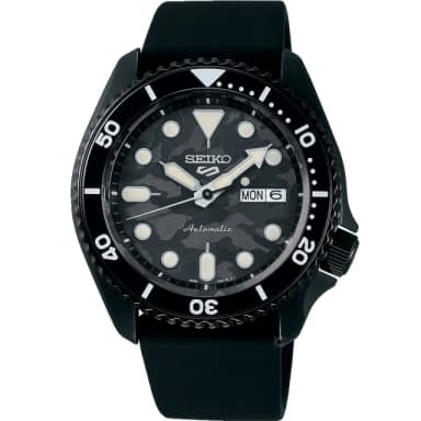 【SEIKO 精工】5 Sports系列 55週年 SKX現代版機械腕錶  禮物  手錶(4R36-13V0L)
