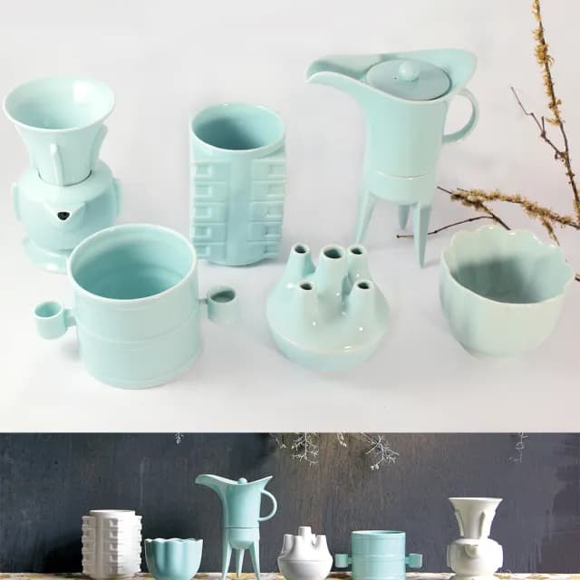 【TALES 神話言】故宮國寶雅翫-丁香尊壺 青瓷(文創 禮品 禮物 收藏 茶具)