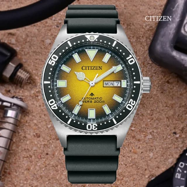 【CITIZEN 星辰】PROMASTER 新NY012多彩 潛水機械錶 畢業禮物 送禮 推薦(NY0120-01X)
